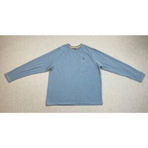Ridgecut Shirt Mens Large Blue Long Sleeve Classic Toughwear Crewneck Pullover